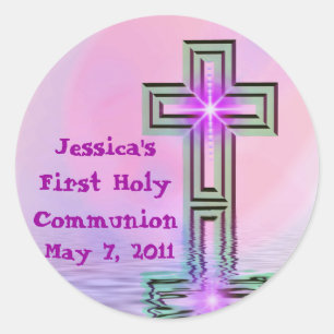 Autocollants de communion personnalisés
