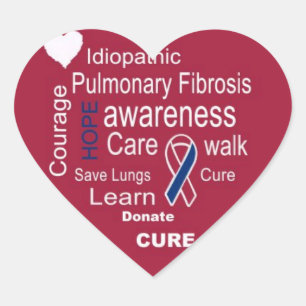 Autocollants de conscience de fibrose pulmonaire