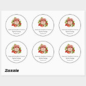 Autocollants de conserves de fraises maison (Feuille)