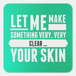 Autocollants de consultant en soins de la peau éti