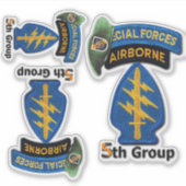 Autocollants de contour du 5e groupe des forces sp (Devant)