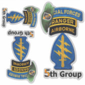 Autocollants de contour du 5e groupe des forces sp (Devant)
