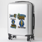 Autocollants de contour du 5e groupe des forces sp (Sur valise)