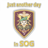 Autocollants de contour MAC-V-SOG des forces spéci (Devant)