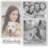 Autocollants de contours photo de famille personna (Devant)