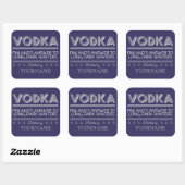 Autocollants de couleur personnalisés VODKA (Feuille)