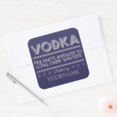 Autocollants de couleur personnalisés VODKA (Enveloppe)