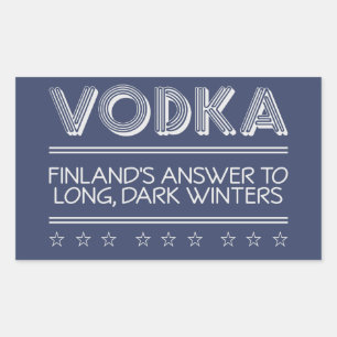 Autocollants de couleur personnalisés VODKA