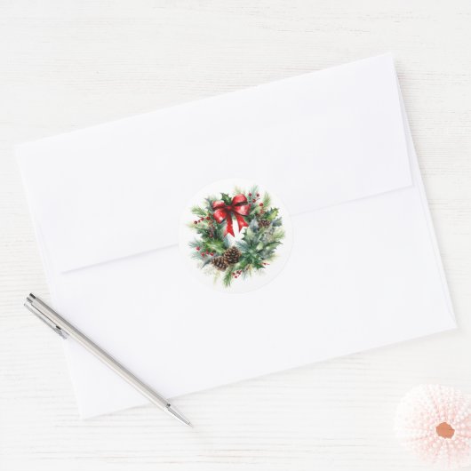 Autocollants de couronne de fête (Enveloppe)