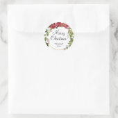 Autocollants de couronne de Noël vert rouge (Sac)