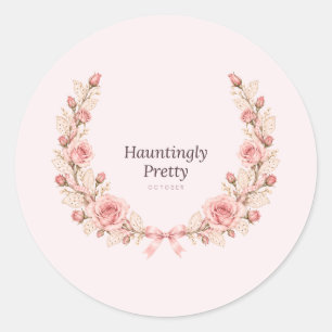 Autocollants de couronne de rose coquette joliment