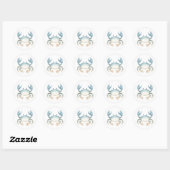 Autocollants de crabe mignons (Feuille)