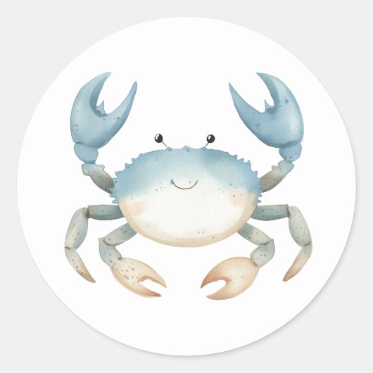 Autocollants de crabe mignons (Devant)
