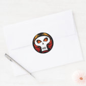 Autocollants de crâne flamboyant (Enveloppe)