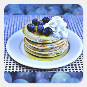 Autocollants de crêpes de myrtille