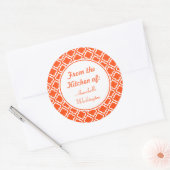 Autocollants de cuisine orange vif (Enveloppe)