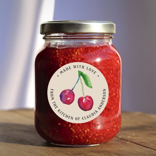 Autocollants de cuisine Rustic Cherry faits avec a