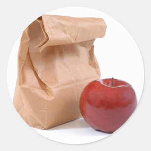Autocollants de déjeuner de sac