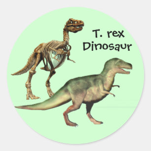 Autocollants de dinosaure de rex de T.