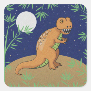 Autocollants de dinosaure T-Rex mignons
