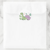 Autocollants de dinosaures mignons (Sac)