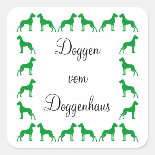 Autocollants de dogue allemand (Devant)