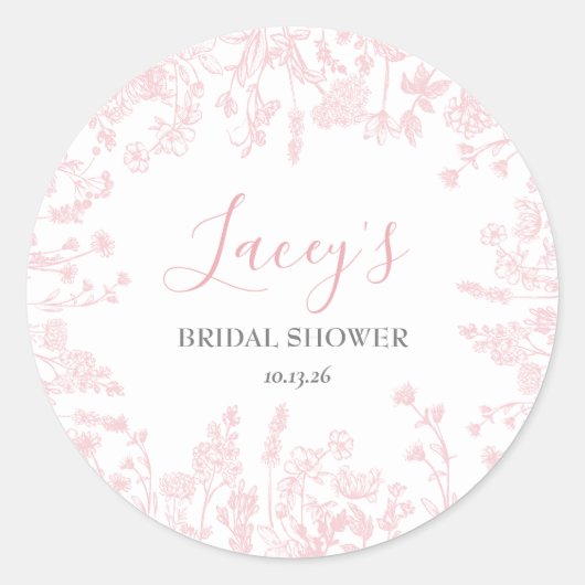 Autocollants de douche chinoiserie rose (Devant)