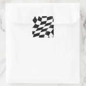 Autocollants de drapeau à carreaux noir et blanc (Sac)
