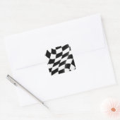 Autocollants de drapeau à carreaux noir et blanc (Enveloppe)