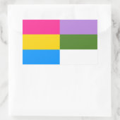 Autocollants de drapeau Pansexual/Genderqueer (Sac)