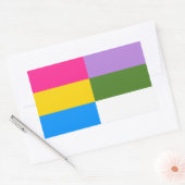 Autocollants de drapeau Pansexual/Genderqueer (Enveloppe)