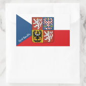 Autocollants de drapeau tchèque et de mode de Répu (Sac)