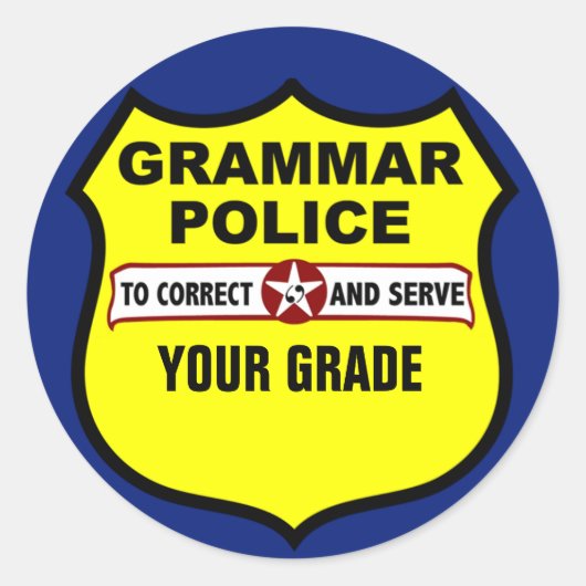 Autocollants de évaluation de professeur de police (Devant)
