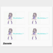 Autocollants de "Fantabulous" avec la fille dans (Feuille)