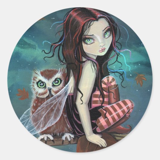 Autocollants de fantasy d'art gothique et de fée m (Devant)