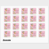 Autocollants de Faveur de Baby Shower Pastèque (Feuille)