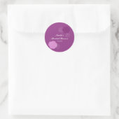 Autocollants de faveur de douche de mariage floral (Sac)