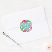 Autocollants de faveur de douche nuptiale florale  (Enveloppe)