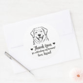 Autocollants de Faveur de Mariage de Chien des Gra (Enveloppe)
