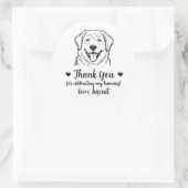 Autocollants de Faveur de Mariage de Chien des Gra (Sac)