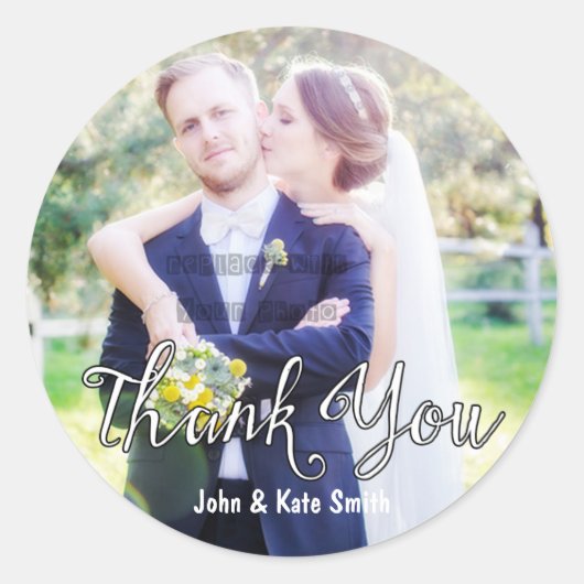 Autocollants de faveur de mariage de typographie b (Devant)