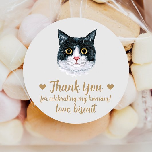 Autocollants de Faveur de Mariage pour Chat Britis