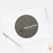 Autocollants de faveur de mariage rustique de pot  (Enveloppe)