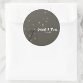 Autocollants de faveur de mariage rustique de pot  (Sac)