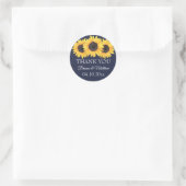 Autocollants de faveur de mariage Tournesols de ca (Sac)