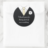 Autocollants de faveur de Merci de costume de (Sac)