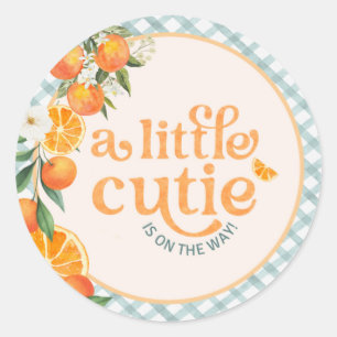 Autocollants de Faveurs de Baby Shower Little Cuti