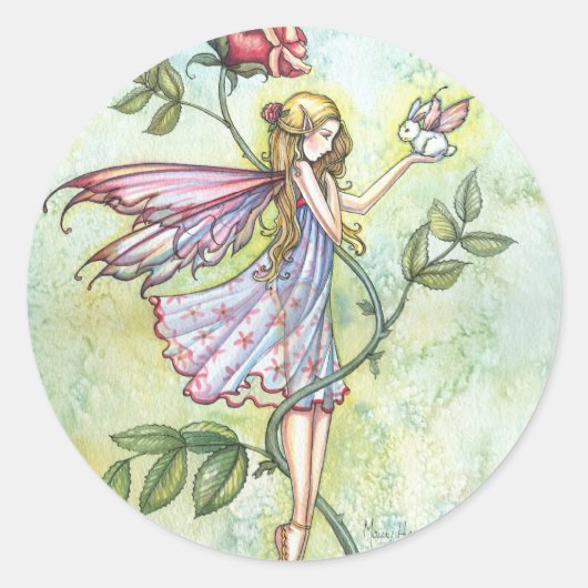 Autocollants de fée et de lapin de Rose (Devant)