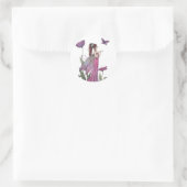 Autocollants de fée fleur pourpre et papillon (Sac)