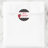 Autocollants de fête à pois coccinelle rouge (Sac)